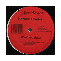 Herbert Hunter I Want You Back / Makes Me Know You Love Me Vinyl 12" USED
