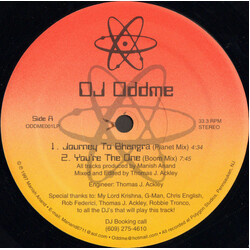 DJ Oddme Journey To Bhangra Vinyl 12" USED