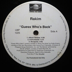 Rakim Guess Who's Back Vinyl 12" USED