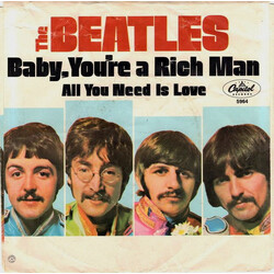 The Beatles All You Need Is Love Vinyl 7" USED