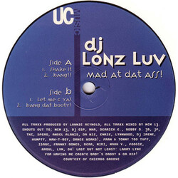DJ Lonz Luv Mad At Dat Ass Vinyl 12" USED