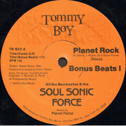 Afrika Bambaataa & Soulsonic Force / Planet Patrol Planet Rock Vinyl 12" USED