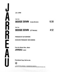 Al Jarreau Boogie Down USED VINYL 12INCH 33 S RPM PROMO