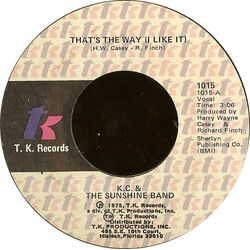 KC & The Sunshine Band That's The Way (I Like It) Vinyl 7" USED