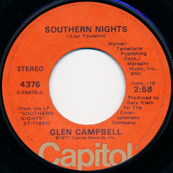 Glen Campbell Southern Nights Vinyl 7" USED