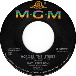 Ray Peterson Across The Street / When I Stop Dreaming Vinyl 7" USED
