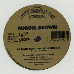 Miquel Brown / Evelyn Thomas So Many Men, So Little Time / High Energy Vinyl 12" USED