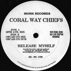 Coral Way Chiefs Release Myself Vinyl 12" USED