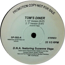 DNA / Suzanne Vega Tom's Diner Vinyl 12" USED