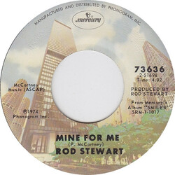 Rod Stewart Mine For Me / Farewell Vinyl 7" USED