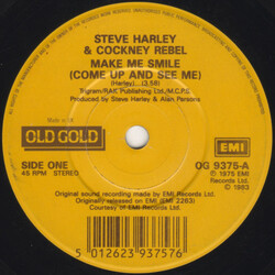 Steve Harley & Cockney Rebel Make Me Smile (Come Up And See Me) Vinyl 7" USED
