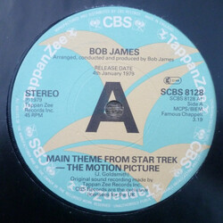 Bob James Main Theme From Star Trek - The Motion Picture Vinyl 7" USED