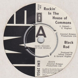 Black Rod Rockin' In The House Of Commons Vinyl 7" USED