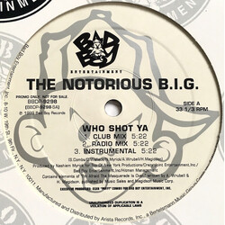 Notorious B.I.G. Who Shot Ya / 10 Crack Commandments Vinyl 12" USED