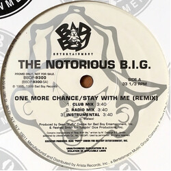 Notorious B.I.G. One More Chance / Stay With Me (Remix) / Dreams Vinyl 12" USED