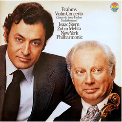 Johannes Brahms / Isaac Stern / Zubin Mehta / The New York Philharmonic Orchestra Violin Concerto / Concerto Pour Violon / Violinkonzert Vinyl LP USED