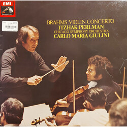 Johannes Brahms / Itzhak Perlman / Chicago Symphony Orchestra / Carlo Maria Giulini Violin Concerto Vinyl LP USED