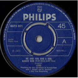Lobo (3) Me And You And A Dog Named Boo Vinyl 7" USED