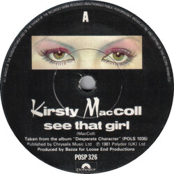 Kirsty MacColl See That Girl Vinyl 7" USED