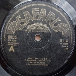 Brian Clarke (7) What Am I To Do / So Good To See You Vinyl 7" USED