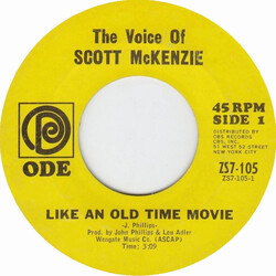 Scott McKenzie Like An Old Time Movie USED VINYL 7INCH 45 RPM SINGLE STYRENE
