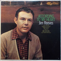 Jim Reeves According To My Heart Vinyl LP USED