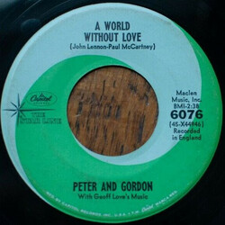 Peter & Gordon A World Without Love / Nobody I Know Vinyl 7" USED