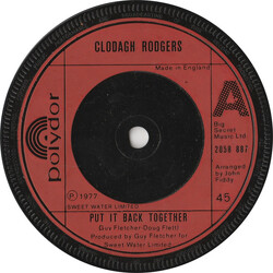 Clodagh Rodgers Put It Back Together Vinyl 7" USED