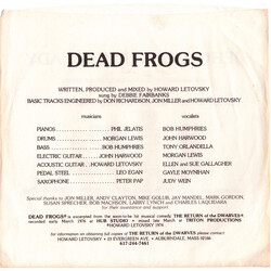 Howard Letovsky Dead Frogs / Jehovah Witness Lady Vinyl 7" USED