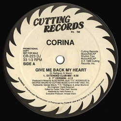 Corina Give Me Back My Heart Vinyl 12" USED