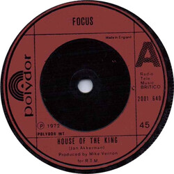 Focus (2) House Of The King / O Avondrood Vinyl 7" USED