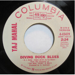 Taj Mahal Diving Duck Blues Vinyl 7" USED