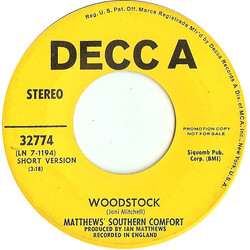 Matthews' Southern Comfort Woodstock Vinyl 7" USED