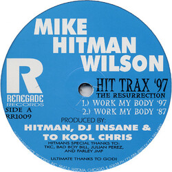 Mike "Hitman" Wilson Hit Trax '97 The  Resurrection Vinyl 12" USED