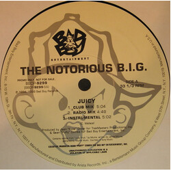 Notorious B.I.G. Juicy / Niggas Bleed Vinyl 12" USED