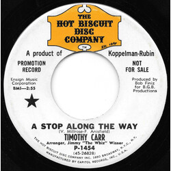 Timothy Carr A Stop Along The Way / Lets Start All Over Again Vinyl 7" USED