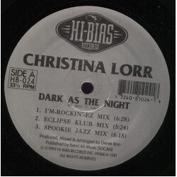 Christina Lorr Dark As The Night Vinyl 12" USED