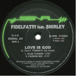 Piero Fidelfatti / Shirley Love Is God Vinyl 12" USED