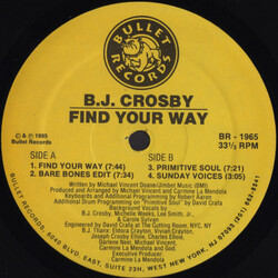 BJ Crosby Find Your Way Vinyl 12" USED