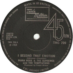 The Supremes / The Temptations I Second That Emotion Vinyl 7" USED