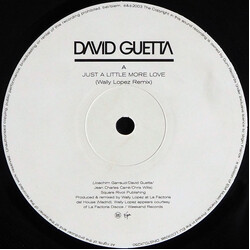 David Guetta Just A Little More Love Vinyl 12" USED