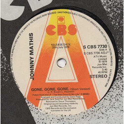 Johnny Mathis Gone, Gone, Gone Vinyl 7" USED