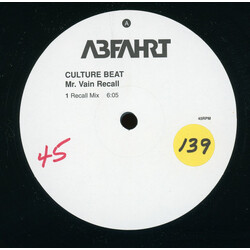 Culture Beat Mr. Vain Recall Vinyl 12" USED