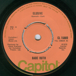 Babe Ruth Elusive Vinyl 7" USED