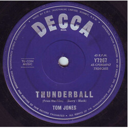 Tom Jones Thunderball Vinyl 7" USED