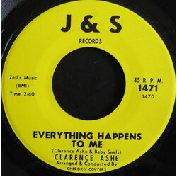 Clarence Ashe Everything Happens To Me / New Broom Sweeps Good Vinyl 7" USED