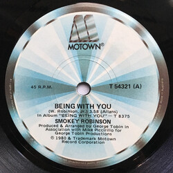 Smokey Robinson Being With You Vinyl 7" USED