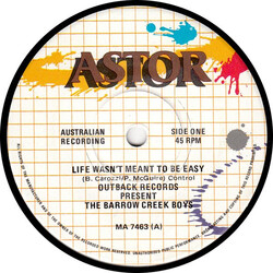 The Barrow Creek Boys Life Wasn't Meant To Be Easy Vinyl 7" USED