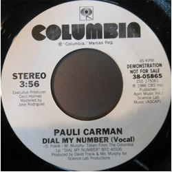Pauli Carman Dial My Number Vinyl 7" USED