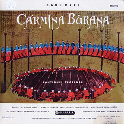 Carl Orff / Wolfgang Sawallisch / Kölner Rundfunk-Sinfonie-Orchester Carmina Burana Vinyl LP USED
